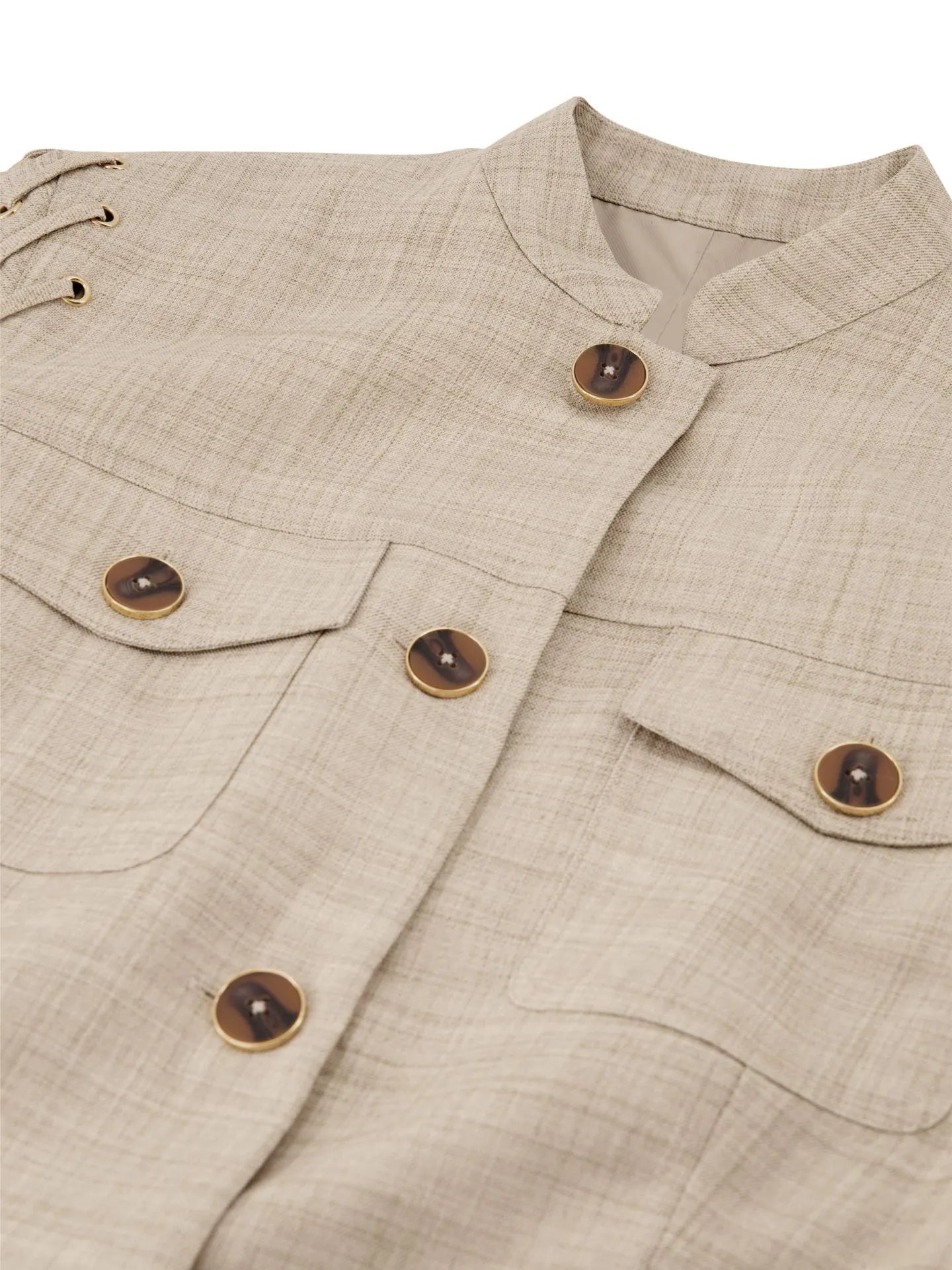 Fifth house - Gemêleerde jurk met koorddetails