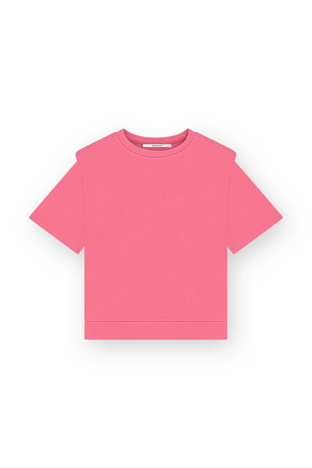 Homage to denim - Short Sleeves sweater with shoulder detail