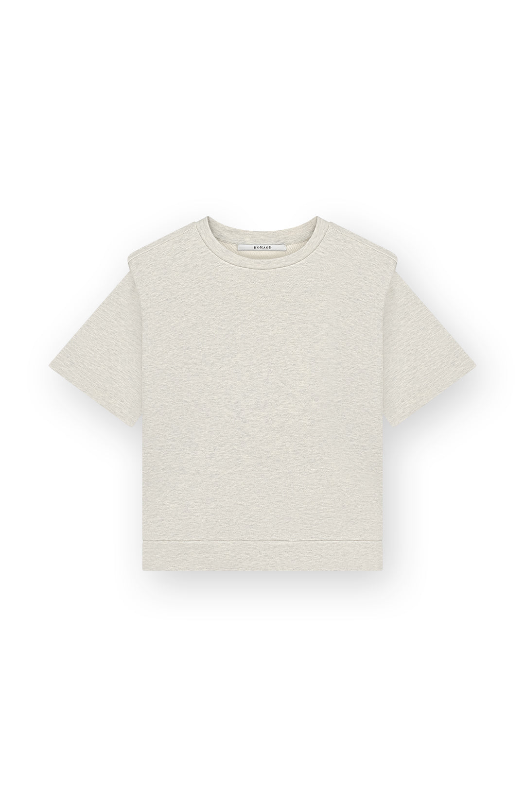 Homage to denim - Short Sleeves sweater with shoulder detail