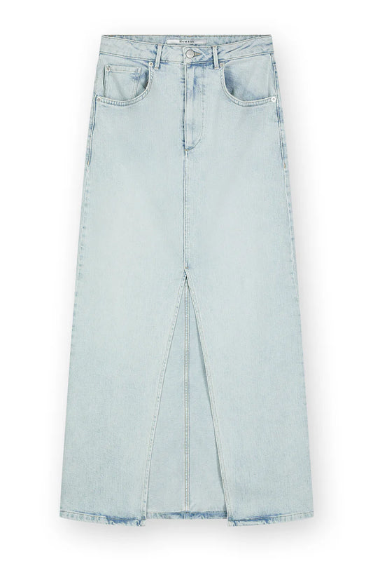 Homage - Long denim Skirt with Slit